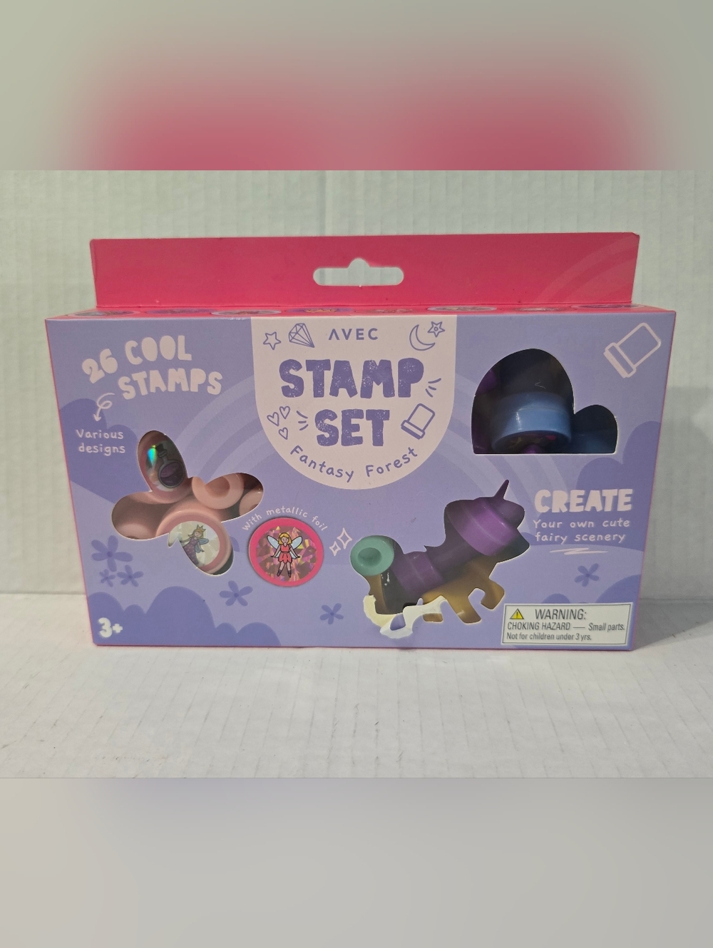 Avec Stamp Set Fantasy Forest Fairy Unicorn Castle Dragon Potion Moon Star